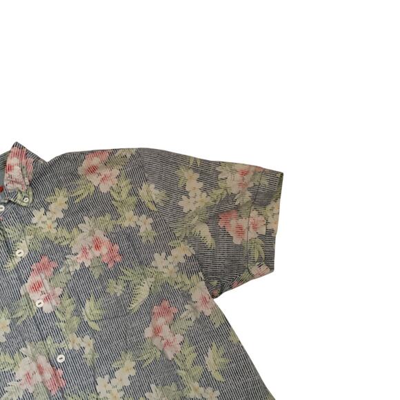 Tommy Bahama Relax Men's Size 2XL Button Down Floral Reverse Print Shirt - Picture 13 of 15